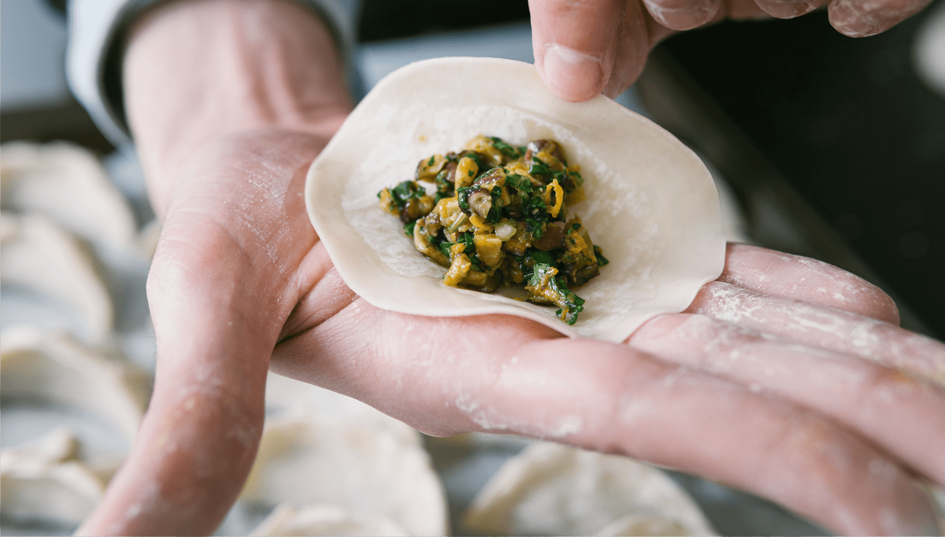 Filling A Potsticker